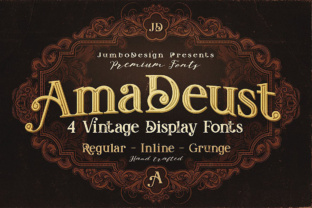 AmaDeust: The Ultimate Vintage-Inspired Typography for Creative Expression