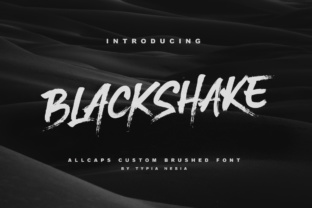 BlackShake: A Textured Display Font for Stylish Design