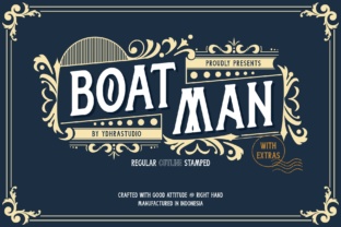 Boatman: A Vintage Display Font for Timeless Design