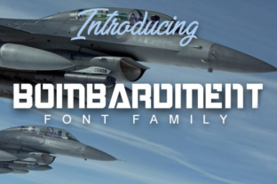 Bombardment: A Bold Display Font for Dynamic Design