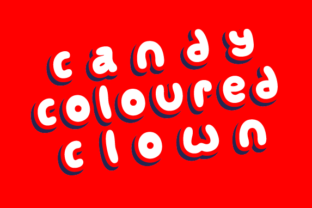 Candy Coloured Clown Font for Eye-Catching Designs