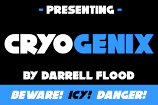 Cryogenix: A Bold Font for Modern Design and Expression