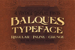 Discover the Elegance of Balques: A Vintage Display Font for Unique Designs
