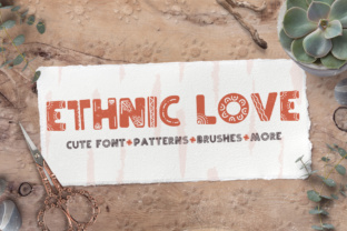 Ethnic Love: A Bold Font for Creative Expression
