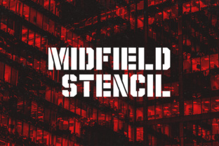 Midfield Stencil: A Bold, Versatile Display Typeface for Modern Design