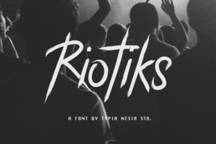Riotiks: Bold Rock Punk Font
