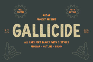 The Gallicide Typeface: A Unique Blend of Vintage and Modern Design