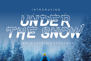 Under the Snow: A Unique Font for Winter-Themed Projects