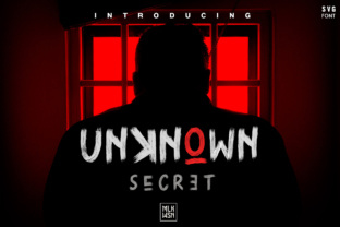 Unknown Secret: A Bold, Textured Font for Creative Projects