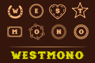 West Mono: A Western-Themed Monogram Font for Creative Expression